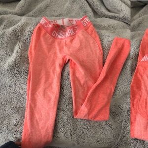 Gymshark high waisted flex peach coral leggings